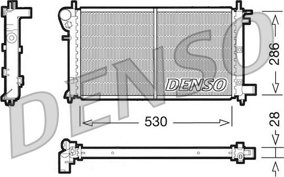 Denso DRM21003 - Radiator, mühərrikin soyudulması furqanavto.az
