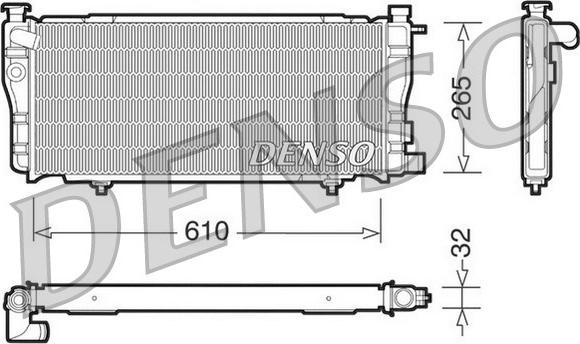 Denso DRM21012 - Radiator, mühərrikin soyudulması furqanavto.az