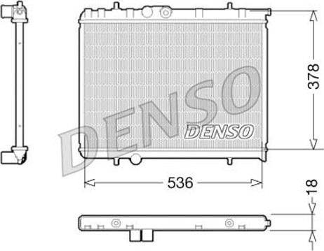 Denso DRM21034 - Radiator, mühərrikin soyudulması furqanavto.az