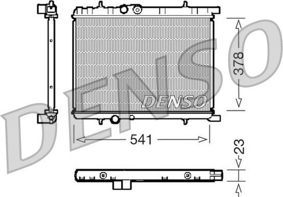 Denso DRM21033 - Radiator, mühərrikin soyudulması furqanavto.az