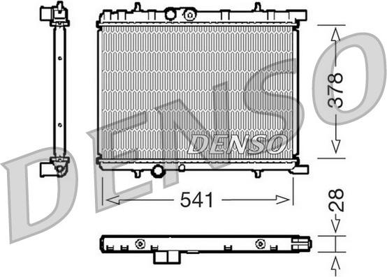 Denso DRM21032 - Radiator, mühərrikin soyudulması furqanavto.az