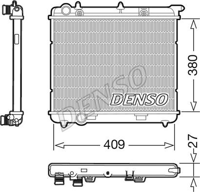 Denso DRM21024 - Radiator, mühərrikin soyudulması furqanavto.az