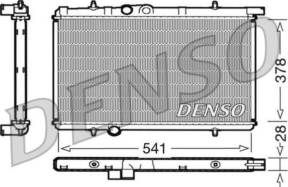 Denso DRM21021 - Radiator, mühərrikin soyudulması furqanavto.az