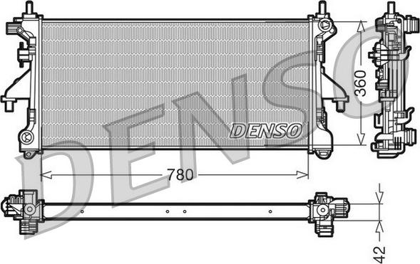 Denso DRM21102 - Radiator, mühərrikin soyudulması furqanavto.az