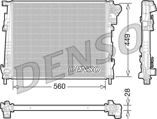 Denso DRM23094 - Radiator, mühərrikin soyudulması furqanavto.az