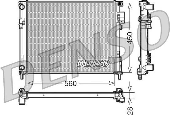 Denso DRM23096 - Radiator, mühərrikin soyudulması furqanavto.az