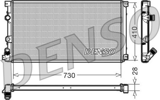 Denso DRM23090 - Radiator, mühərrikin soyudulması furqanavto.az