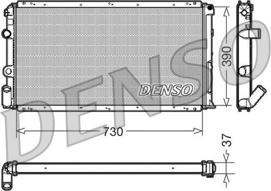 Denso DRM23091 - Radiator, mühərrikin soyudulması furqanavto.az