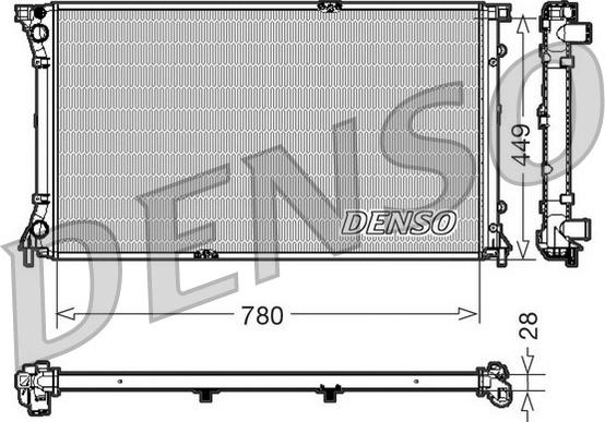 Denso DRM23098 - Radiator, mühərrikin soyudulması furqanavto.az