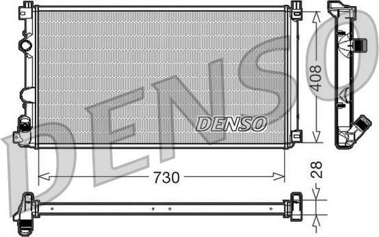 Denso DRM23092 - Radiator, mühərrikin soyudulması furqanavto.az