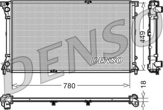 Denso DRM23097 - Radiator, mühərrikin soyudulması furqanavto.az