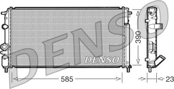 Denso DRM23053 - Radiator, mühərrikin soyudulması furqanavto.az