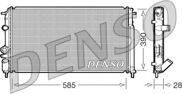 Denso DRM23052 - Radiator, mühərrikin soyudulması furqanavto.az