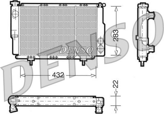 Denso DRM23061 - Radiator, mühərrikin soyudulması furqanavto.az