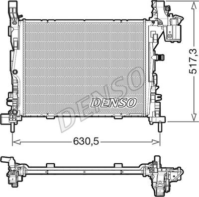 Denso DRM23062 - Radiator, mühərrikin soyudulması furqanavto.az