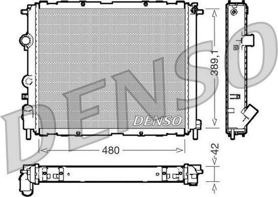 Denso DRM23009 - Radiator, mühərrikin soyudulması furqanavto.az