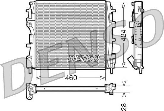 Denso DRM23019 - Radiator, mühərrikin soyudulması furqanavto.az