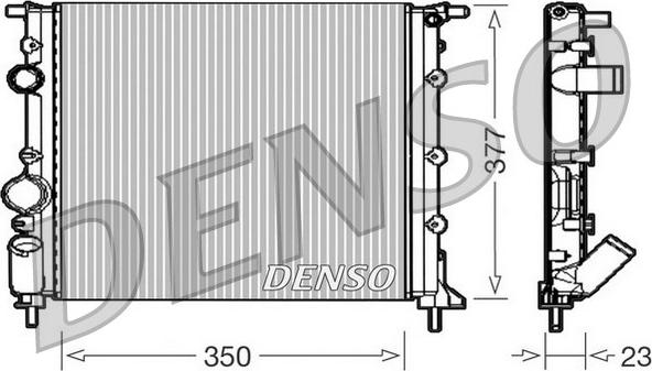 Denso DRM23010 - Radiator, mühərrikin soyudulması furqanavto.az