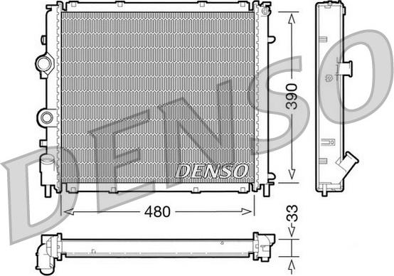 Denso DRM23011 - Radiator, mühərrikin soyudulması furqanavto.az