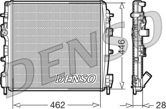Denso DRM23018 - Radiator, mühərrikin soyudulması furqanavto.az