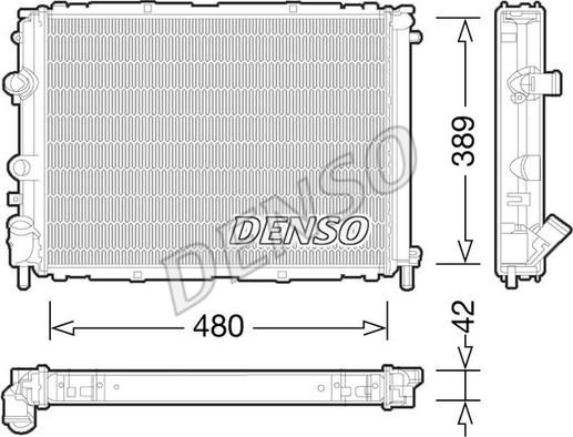 Denso DRM23033 - Radiator, mühərrikin soyudulması furqanavto.az