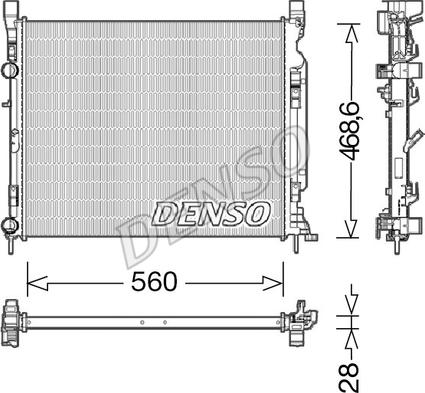 Denso DRM23037 - Radiator, mühərrikin soyudulması furqanavto.az