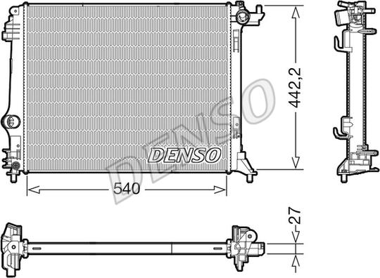 Denso DRM23115 - Radiator, mühərrikin soyudulması furqanavto.az