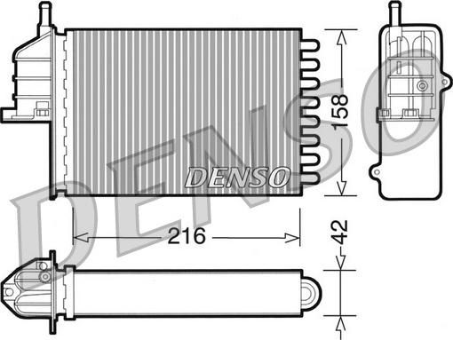 Denso DRR09080 - İstilik dəyişdiricisi, daxili isitmə furqanavto.az