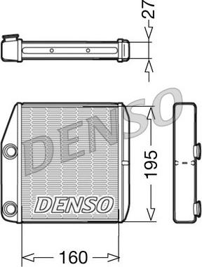 Denso DRR09075 - İstilik dəyişdiricisi, daxili isitmə furqanavto.az