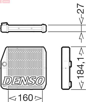 Denso DRR09076 - İstilik dəyişdiricisi, daxili isitmə furqanavto.az