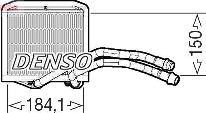 Denso DRR09102 - İstilik dəyişdiricisi, daxili isitmə furqanavto.az