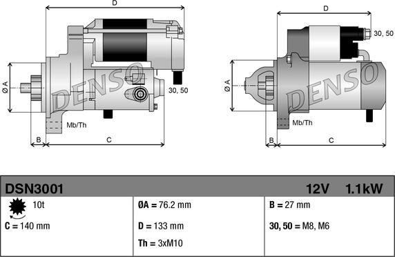 Denso DSN3001 - Başlanğıc furqanavto.az