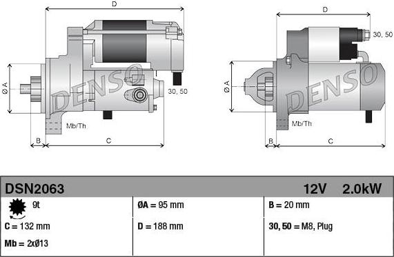 Denso DSN2063 - Başlanğıc furqanavto.az