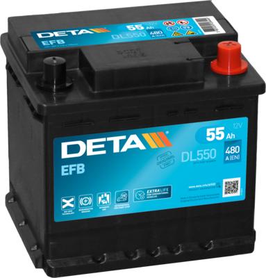 DETA DL550 - Başlanğıc batareyası furqanavto.az