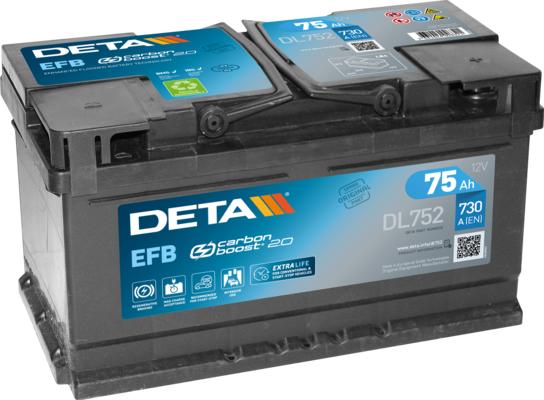 DETA DL752 - Başlanğıc batareyası furqanavto.az