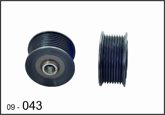 DEXWAL MOBIDEX 09-043 - Kasnak, alternator, sərbəst dönərli mufta furqanavto.az