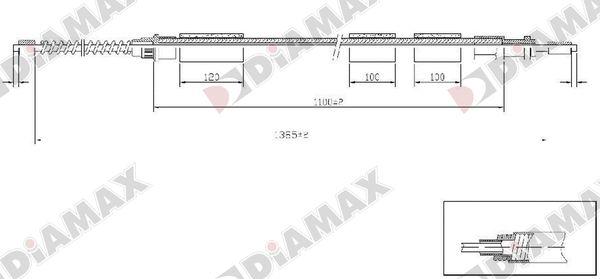 Diamax AA3018 - Kabel, dayanacaq əyləci furqanavto.az