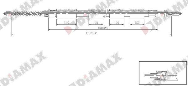 Diamax AA3017 - Kabel, dayanacaq əyləci furqanavto.az