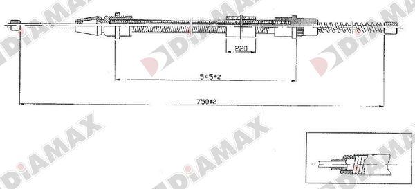 Diamax AA3032 - Kabel, dayanacaq əyləci furqanavto.az