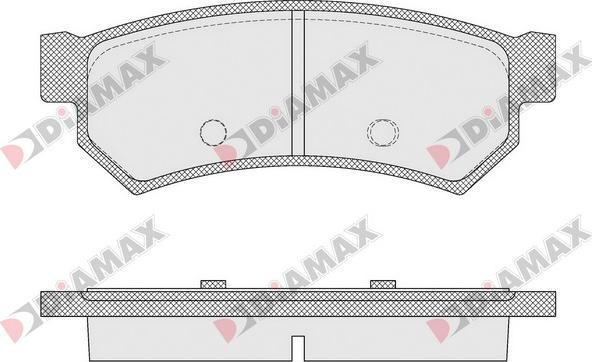 Diamax N09492 - Əyləc altlığı dəsti, əyləc diski furqanavto.az