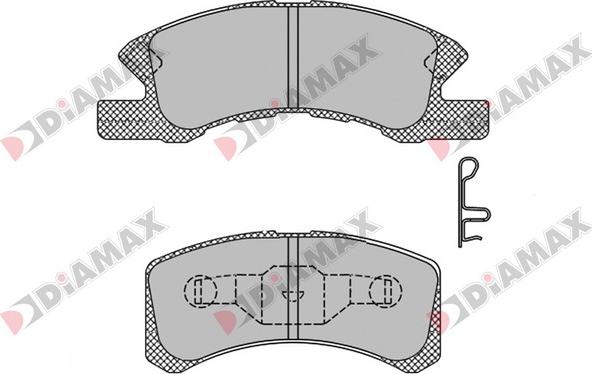 Diamax N09445 - Əyləc altlığı dəsti, əyləc diski furqanavto.az