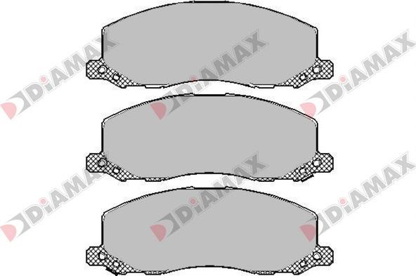 Diamax N09454 - Əyləc altlığı dəsti, əyləc diski furqanavto.az