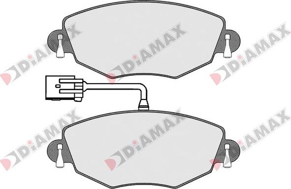 Diamax N09405 - Əyləc altlığı dəsti, əyləc diski furqanavto.az