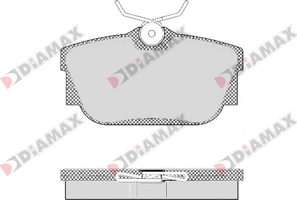 Diamax N09406 - Əyləc altlığı dəsti, əyləc diski furqanavto.az