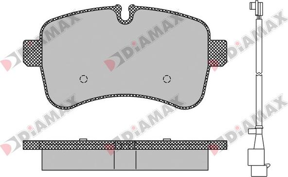 Diamax N09403A - Əyləc altlığı dəsti, əyləc diski furqanavto.az