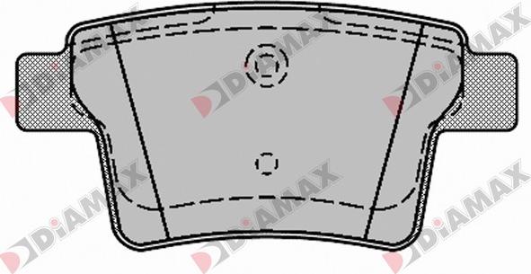 Diamax N09414 - Əyləc altlığı dəsti, əyləc diski furqanavto.az