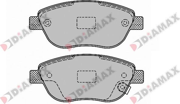 Diamax N09415 - Əyləc altlığı dəsti, əyləc diski furqanavto.az