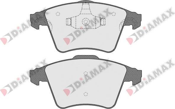 Diamax N09480 - Əyləc altlığı dəsti, əyləc diski furqanavto.az