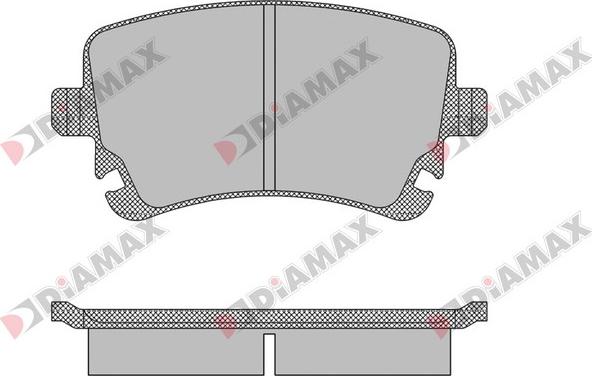 Diamax N09436 - Əyləc altlığı dəsti, əyləc diski furqanavto.az