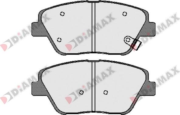 Diamax N09599 - Əyləc altlığı dəsti, əyləc diski furqanavto.az